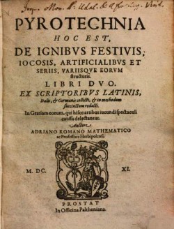 Pyrotechnia Adriano Romano 1611